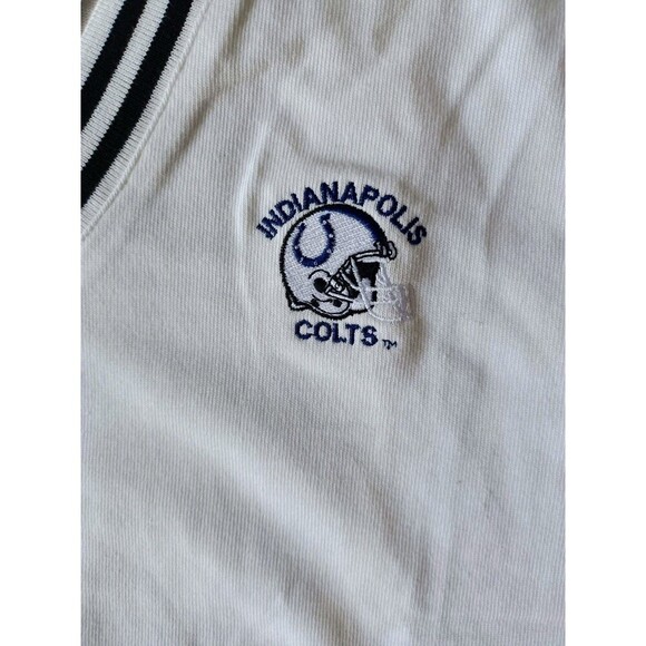 Vintage Antigua Indianapolis Colts Sweater Men's XXL White Sleeveless NWT - Picture 4 of 8